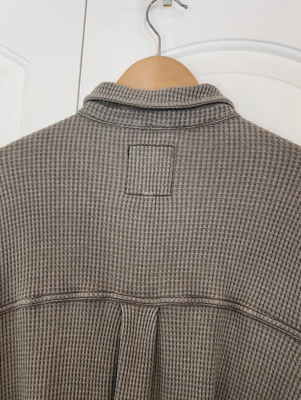 Aerie LumberJane Waffle Shirt Olive Fun Green Size XXL - Picture 9 of 14